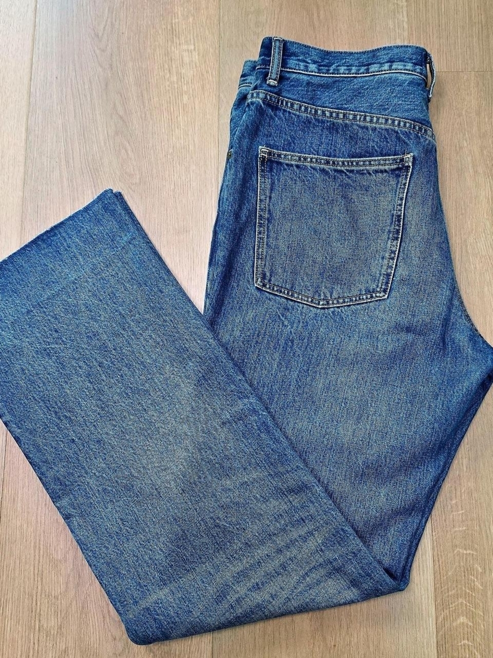 Madewell By Alexa Chung Straight-Leg Women's Jeans in Blue Wash Size 31